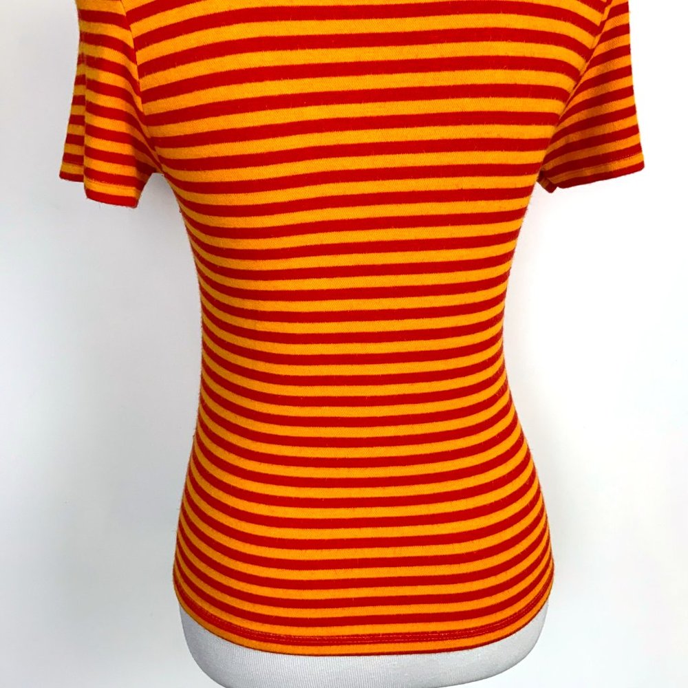 KENZO Jeans Vintage Y2K Modal Knit Multicolor Top Tee Sz XL (M) - Picture 6 of 16